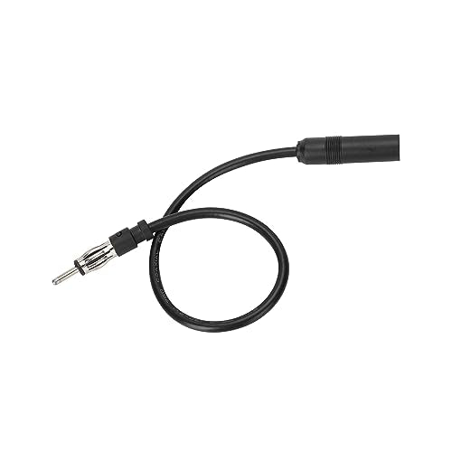 Universal DIN Male to Female car Audio Modified DVD Navigation CD Player Radio Antenna Extension Cable Conversion Cable（12 inch） - color: FM DIN male to female