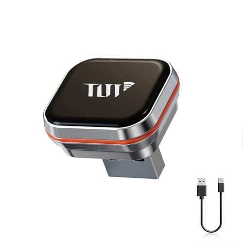 Mini Wireless Carplay Adapter for iPhone, 2-in-1 CarPlay & Android Auto Wireless Adapter for Car(2015+) with Wired CarPlay, USB-A/C Plug & Play, Fast Auto-Connect for iPhone iOS 10+ Android 11+ - color: Metal