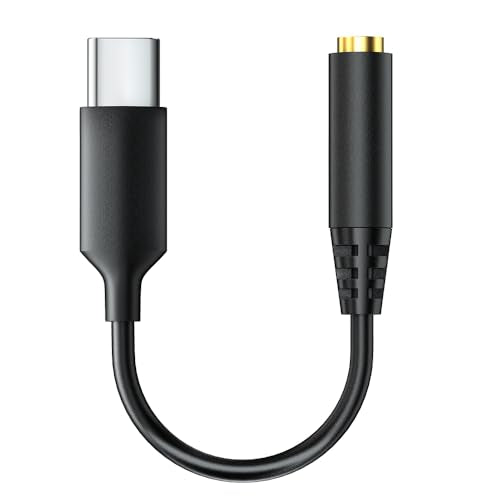 Enhance Audio & Reduce noise,USB C to 3.5mm headphone adapter, usbc to 3.5