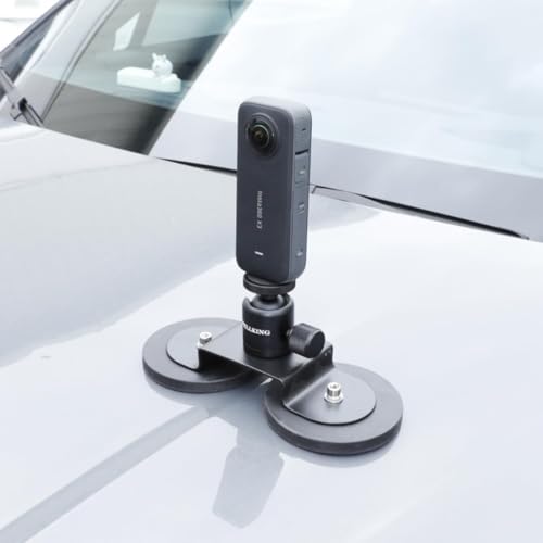 PellKing Magnet Camera Mount for GoPro 13/Insta360 X6/X5/X4/X3,Heavy-Duty Metal Car Magnetic Camera Mount with 360 Degree Rotation Ball Head for Car,Compatible with GoPro Hero 13 12 11 Black 8/7/6/5