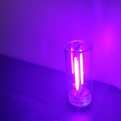 USB LED Atmosphere Light, Plug-in USB Ambient Retro Lamps, Mini LED Car Interface Charging Night Light for Hallway, Bedroom (Purple) - color: Purple