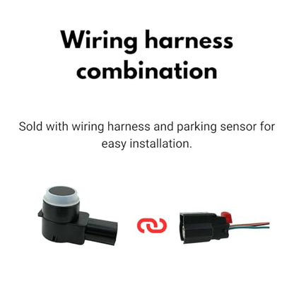 4Pack Backup Sensor Parking Sensor with Connector for Buick