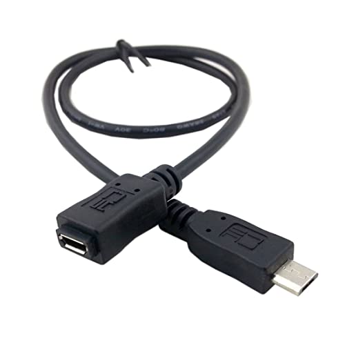 chenyang Micro USB 2.0 Extension Cable,Micro USB 5Pin Male to Female Data Charging Extension Cable for Dash Cam/GPS/Camera 1.64FT - size: 1.64FT