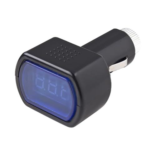 ZIMISI Car LED Digital Voltmeter, DC 12V 24V Cigarette Lighter Voltage Meter, Digital Battery Voltage Gauge Monitor, Universal Auto Electric Volt Display Accessories for Car Truck (1PC) - size: 1PC