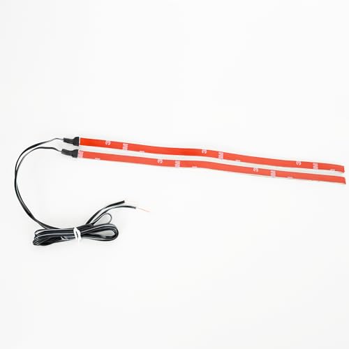 Alpena Max LED Light Strips (2 x 12) – 5053 SMD Chips, 80% More Light Output, Non-Yellow Diamond Clarity Coating, Flexible & Water-Resistant – Includes Genuine 3M VHB Tape, Blue - color: Blue