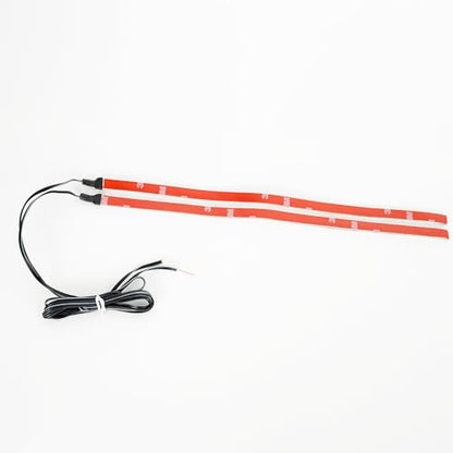 Alpena Max LED Light Strips (2 x 12) – 5053 SMD Chips, 80% More Light Output, Non-Yellow Diamond Clarity Coating, Flexible & Water-Resistant – Includes Genuine 3M VHB Tape, Blue - color: Blue