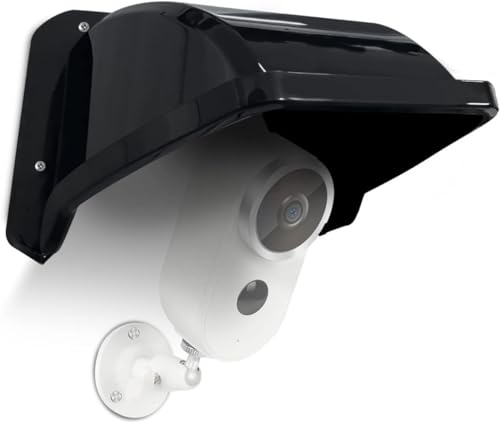 Universal Security Camera Sun Rain Cover Shield, Backup Camera Shield - size: ABS Black Camera Cover