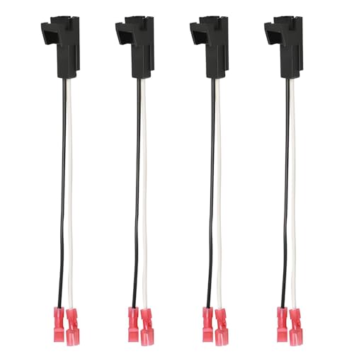 4 PCS Door Speaker Wiring Harness, 72-4568 Audio Speaker Wire Cable Compatible with GMC Buick Chevy Silverado Sierra Suburban Yukon Colorado Front Rear Door Speaker Connector
