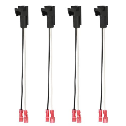 4 PCS Door Speaker Wiring Harness, 72-4568 Audio Speaker Wire Cable Compatible with GMC Buick Chevy Silverado Sierra Suburban Yukon Colorado Front Rear Door Speaker Connector