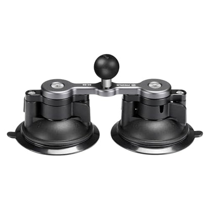 FANAUE Universal Car Phone Mount - Heavy-Duty Sticky Gel Suction Cup with 25mm Ball, 1" RAM-Compatible Windshield/Dashboard Phone Holder for Cars, Trucks & SUVs - Secure Anti-Slip Auto Accessories