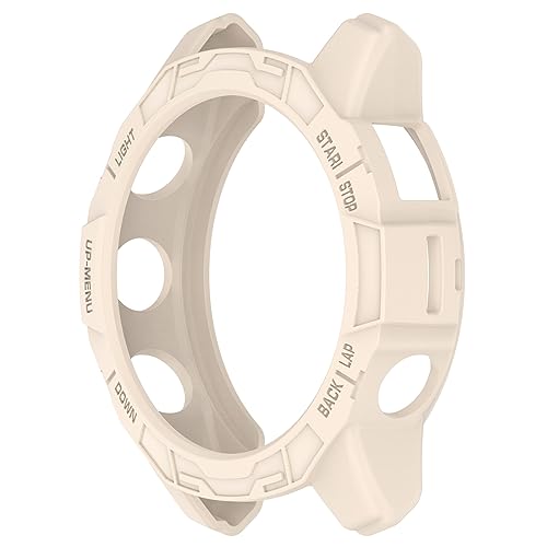 Case Compatible with Garmin epix Pro (Gen 2) 47mm,TPU Screen Cover Anti-Scratch Bumper Frame Replacement Protective Case for Epix Pro 47mm (Apricot) - color: Apricot
