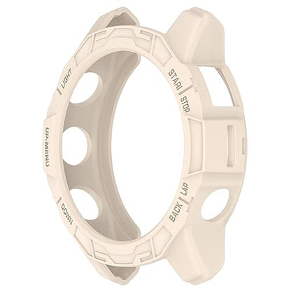 Case Compatible with Garmin epix Pro (Gen 2) 47mm,TPU Screen Cover Anti-Scratch Bumper Frame Replacement Protective Case for Epix Pro 47mm (Apricot) - color: Apricot