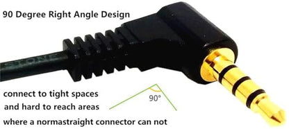 3.5mm 4 Pole Stereo TRRS Audio Adapter Cable Male to 3.5mm