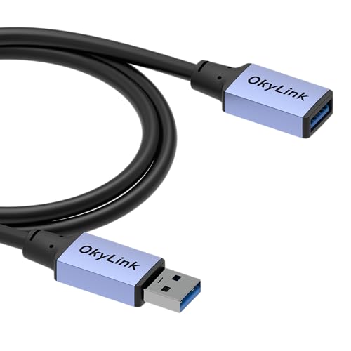 OkyLink USB 3.0/3.2 Gen 1 Extension Cable A to A, Male to Female 5Gbps 3ft - color: USB3.0(5Gbps), size: 3ft (1m)