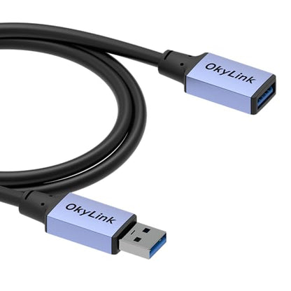 OkyLink USB 3.0/3.2 Gen 1 Extension Cable A to A, Male to Female 5Gbps 3ft - color: USB3.0(5Gbps), size: 3ft (1m)