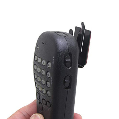 CB Mic Holder Mobile Radio Microphone Hang Up Clip for Yaesu Icom Vexter Motorola Kenwood MH48 MH36 HMN3596 HM133V HLN9073 GM300/340/950 CM200/300 Metal Hook Stick to Car 2Pack