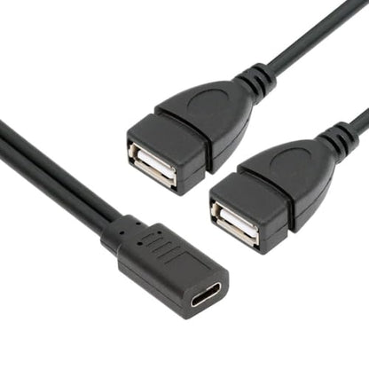 chenyang USB C Splitter Multi Charging Cable,USB C 1 to 2 USB Charge Extension Cable Supports Charging Two Devices at The Same Time 0.98FT/0.3M - style: Mini USB 1 to 2 USB