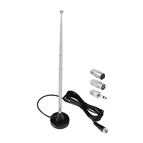 Bingfu Strong Magnetic Base FM Radio Antenna Telecopic for Pioneer Onkyo Yamaha Marantz Sherwood Indoor Digital HD FM Radio Bluetooth Home Stereo Receiver AV Audio Video Home Theater Tuner