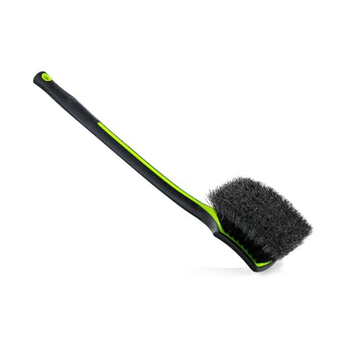 Detail Factory - Fender Well Brush - Ergonomic ProGrip Handle, Stiff Synthetic Bristles, Ergonomic Design, Clean Your Wheel Wells with Ease - Octane Ectoplasm - color: Ectoplasm