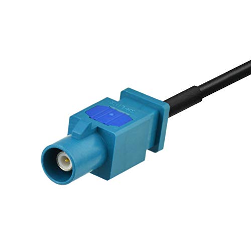 Bingfu Universal Vehicle Car Stereo FM AM Radio Antenna Adapter Cable Fakra Z Male to DIN Plug Connector Cable 15cm 6 inch for Car Stereo Audio HD Radio Head Unit CD Media Player Receiver - color: Fakra Z to DIN Plug 6inch