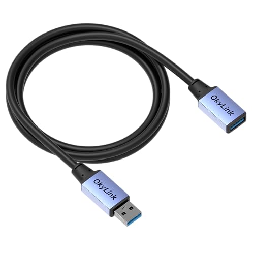 OkyLink USB 3.0/3.2 Gen 1 Extension CableA to A, Male to Female 5Gbps 5ft - color: USB3.0(5Gbps), size: 5ft (1.5m)