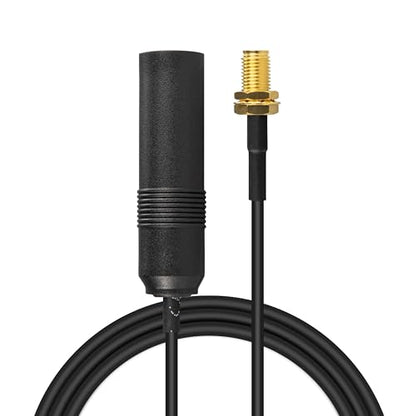 BOOBRIR SMA Female to AM/FM Female RG174 Cable 12 inches SMA to AM/FM Coaxial Pigtail RF Jumper for Car Radio, SDR, Scanner, GPS, UHF/VHF Receiver - size: SMA Female to AM/FM Female
