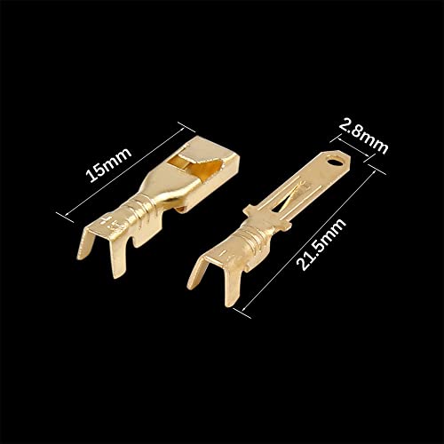 X AUTOHAUX 4 Set 2.8mm 2 Pin Car Electrical Wire