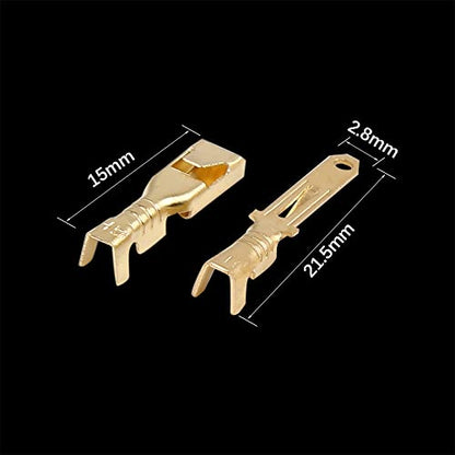 X AUTOHAUX 4 Set 2.8mm 2 Pin Car Electrical Wire
