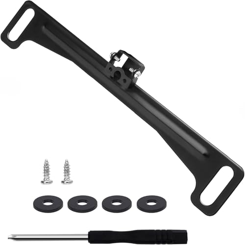 Universal Rear View Camera License Plate Bracket, Upgraded Anti-Rust Paint Full Stainless Steel Backup Camera License Plate Mount, No-Drill & Adjustable for Easy Installation