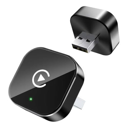 Wireless CarPlay Adapter for Apple iPhone & Android, 2-in-1