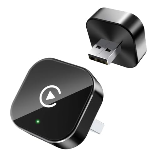 Wireless CarPlay Adapter for Apple iPhone & Android, 2-in-1