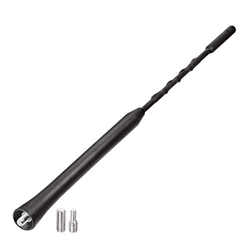 Bingfu 범용 차량 루프 마운트 고무 자동차 안테나 교체 돛대 22.9cm(9인치) 차량 FM AM 스테레오 범용 루프 장착 안테나