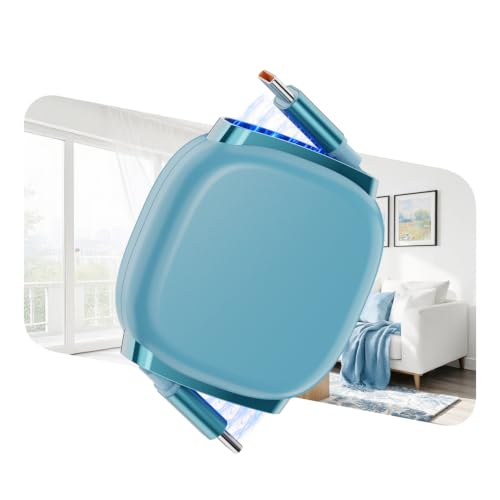 240W Retractable USB C Cable with Mag Sanp Slot,3.3ft,Ocean Blue - color: Ocean Blue, size: 3.3ft-1Pack