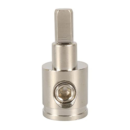 Amp Input Reducer Connectors 0 Gauge to 4 Gauge Car Audio Amplifier Wire Terminal Reducers Brass 2PCS with Adhesive Heat Shrink Tube - size: 0GA-4GA 2PCS