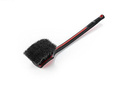 Detail Factory - Fender Well Brush - Ergonomic ProGrip Handle, Stiff Synthetic Bristles, Ergonomic Design, Clean Your Wheel Wells with Ease - Red - color: Red