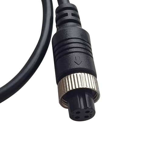 4-Pin to RCA Adapter Cable - M12 Adapter, AV DC Connector, Video Extension for Car Backup Camera (4-Pin Female to RCA+DC Male) - size: 4 pin Famale to rca+dc Male