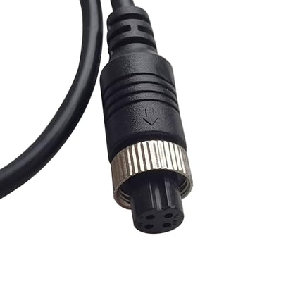 4-Pin to RCA Adapter Cable - M12 Adapter, AV DC Connector, Video Extension for Car Backup Camera (4-Pin Female to RCA+DC Male) - size: 4 pin Famale to rca+dc Male