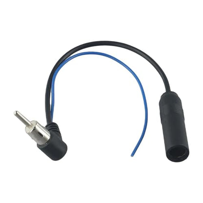 Car Radio Antenna Extension Cable with Power Supply Booster Lead Wire DIN Plug Male to Female Adapter Connector for Car Stereo Head Unit Aftermarket Car Audio System AM FM Radio Receiver