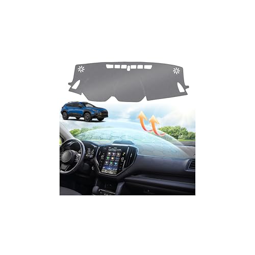 Sunsdrew Upgraded Gray Dash Cover for 2018-2024 Toyota Camry Accessories,Dashboard Cover Mat Anti-Glare UV Protection Sunshade Pad Non-Slip - size: 18-24 Camry Dash Cover(Gray)