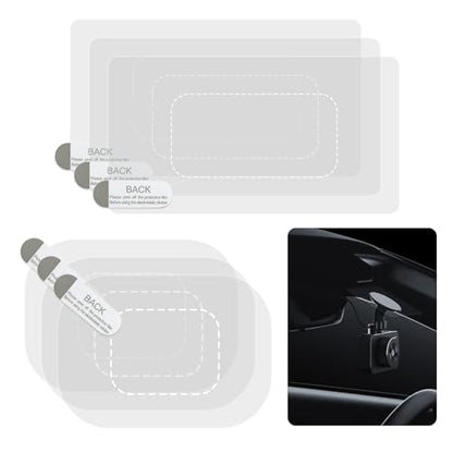 Dashcam Windshield Sticker, Sturdy CAR HUD Screen Sticker Film Easily Prevent Scratching & Falling, Durable and Reusable Windshield Applicator for On Dash Cam (6)