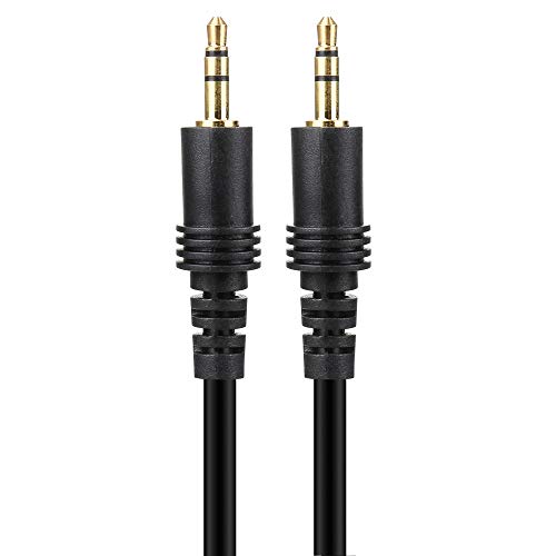DTOL Aux Cable 3.5mm Audio Cord for Car Heavy Duty Male to Male Jack Auxiliary Cord Extension Adapter for Apple iPhone, Android for Samsung Galaxy, Headphones (3.5mm Male to Male Cable 5 Feet)