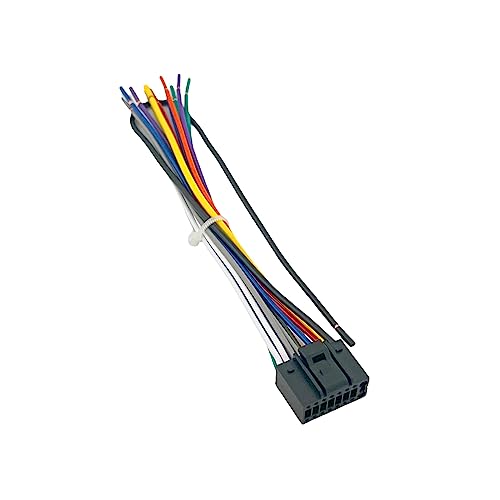 Wire Harness Replacement for JVC Car Radio KD-R370 KD-S37 KD-SR61 KD-X50BT KW-AV61BT KW-AV70BT KW-R910BT KW-R920BTS KW-R925BTS KW-V120BT KW-V130BT KW-V200BT KW-V230BT KW-V30BT KW-V320BT KW-V41BT