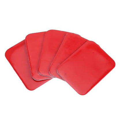 Dashcam Mount Adhesive Pads, 5pcs Square Heat Proof Powerful Double Sided Stickers with Flat Mounting for Curved Textured Surfaces (#1) - size: #1