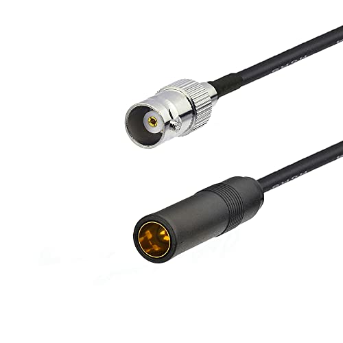 BNC Female to AM/FM Female Adapter RG174 Coax Cable 12 inches Pigtail Jumper RF coaxial Cable for Radio Antenna - color: BNC Female to AM/FM Female