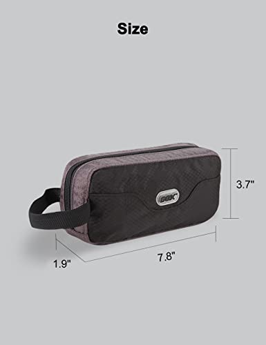 GOX Travel Toiletry Bag Dopp Kit Case for Men Multifunction Packing Organizer Pouch(Black) - color: Black/Grey