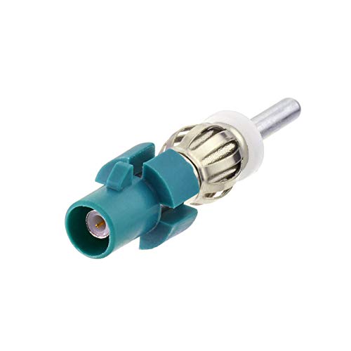 Bingfu Car Antenna Adapter Car Stereo FM AM Radio Antenna Adapter Connector,Fakra Z Male to DIN Plug Connector Converter for Vehicle Stereo Audio HD Radio Head Unit CD Media Player Receiver