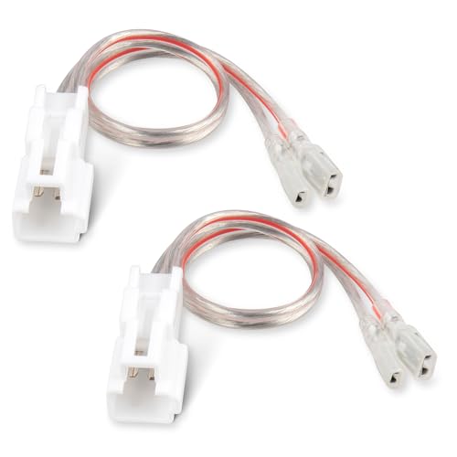 RED WOLF Car Door Speaker Wiring Harness for Hyundai 2002-2016 KIA 2003-2010, Toyota Camry Tacoma Corolla 2002-2011, Subaru Outback 2010-2014 Aftermarket Speaker Wire Connector 2 PC