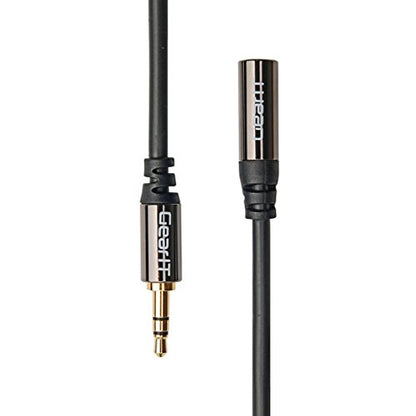 50ft 3.5mm Extension Cable, GearIT Pro Series Preminun Gold Plated 50 Feet 3.5mm Auxiliary Audio Stereo Extension Male to Female Cable, Black - color: Black, size: 50 Feet