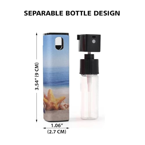 WIRESTER Screen Cleaner Spray Kit, All-in-One Spray and Wipe Cleaner, Touchscreen Mist Cleaner for Cell Phones, Tablets, iPad, Computer, Laptop, TV and Car Screens - Seashells On The Beach - color: Seashells On The Beach
