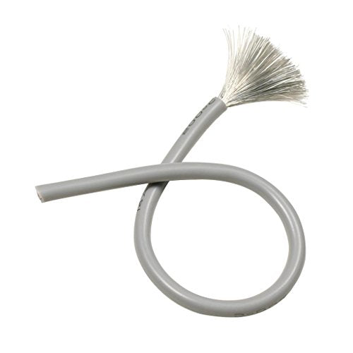 BNTECHGO 14 Gauge Silicone Wire Gray 40ft Stranded Tinned Copper Wire - color: Gray, size: silicone wire 40ft